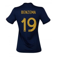 Frankrike Karim Benzema #19 Replika Hemmatröja Dam VM 2022 Kortärmad